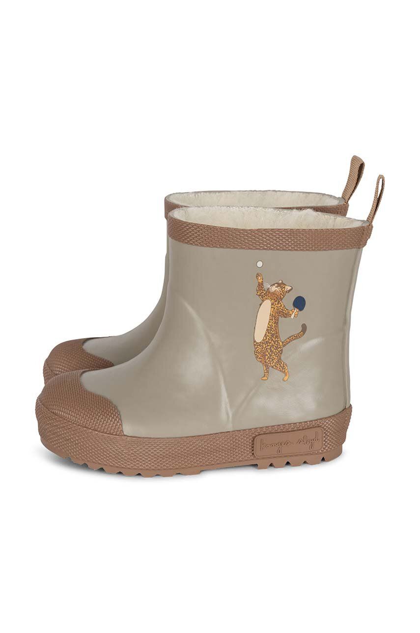 Konges Sløjd kalosze dziecięce kolor szary