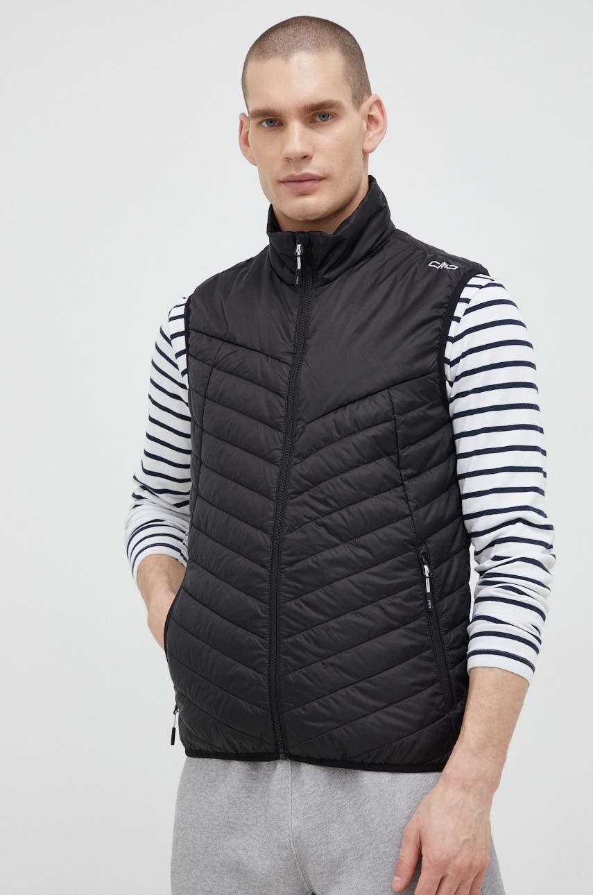 CMP bezrękawnik sportowy kolor czarny przejściowy