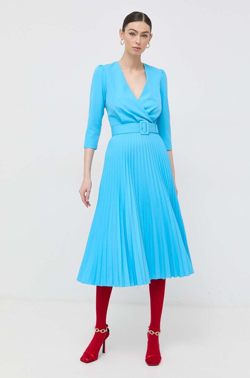 Nissa sukienka kolor niebieski mini prosta