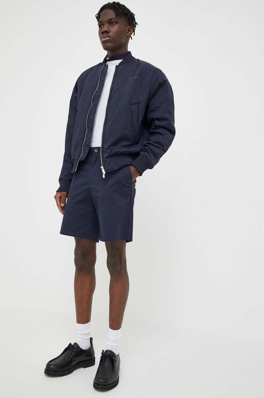 Les Deux kurtka bomber męski kolor granatowy przejściowa