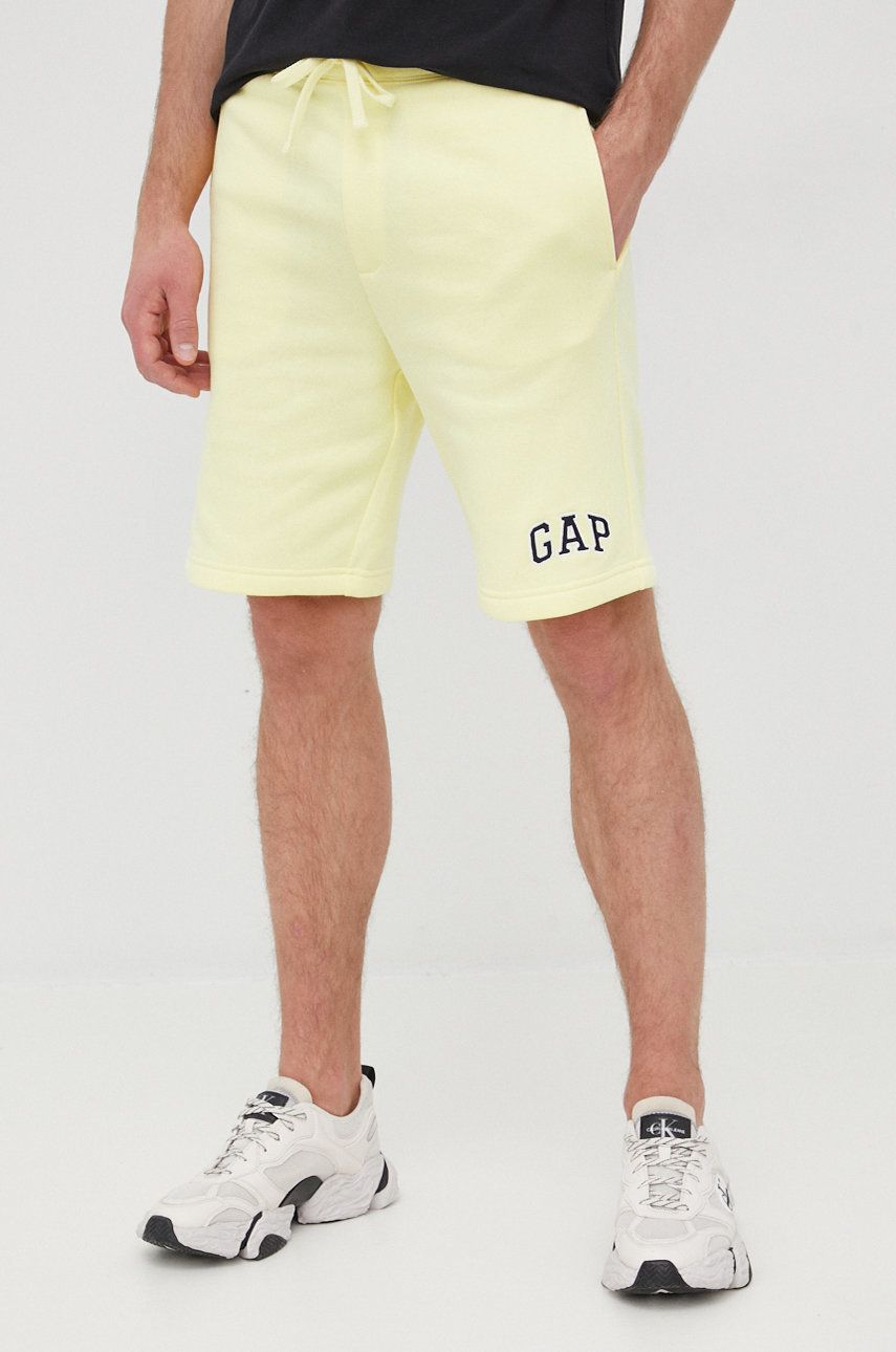 GAP szorty męskie kolor żółty