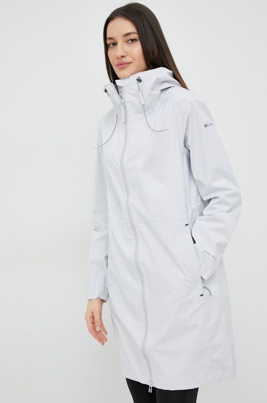 Columbia kurtka outdoorowa Weekend Adventure kolor szary przejściowa