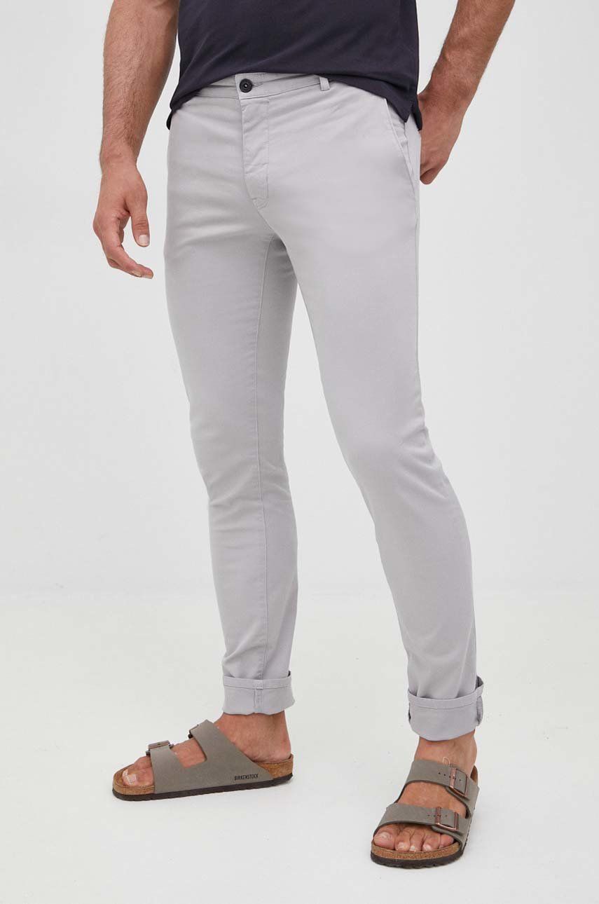 Tiger Of Sweden spodnie męskie kolor szary proste