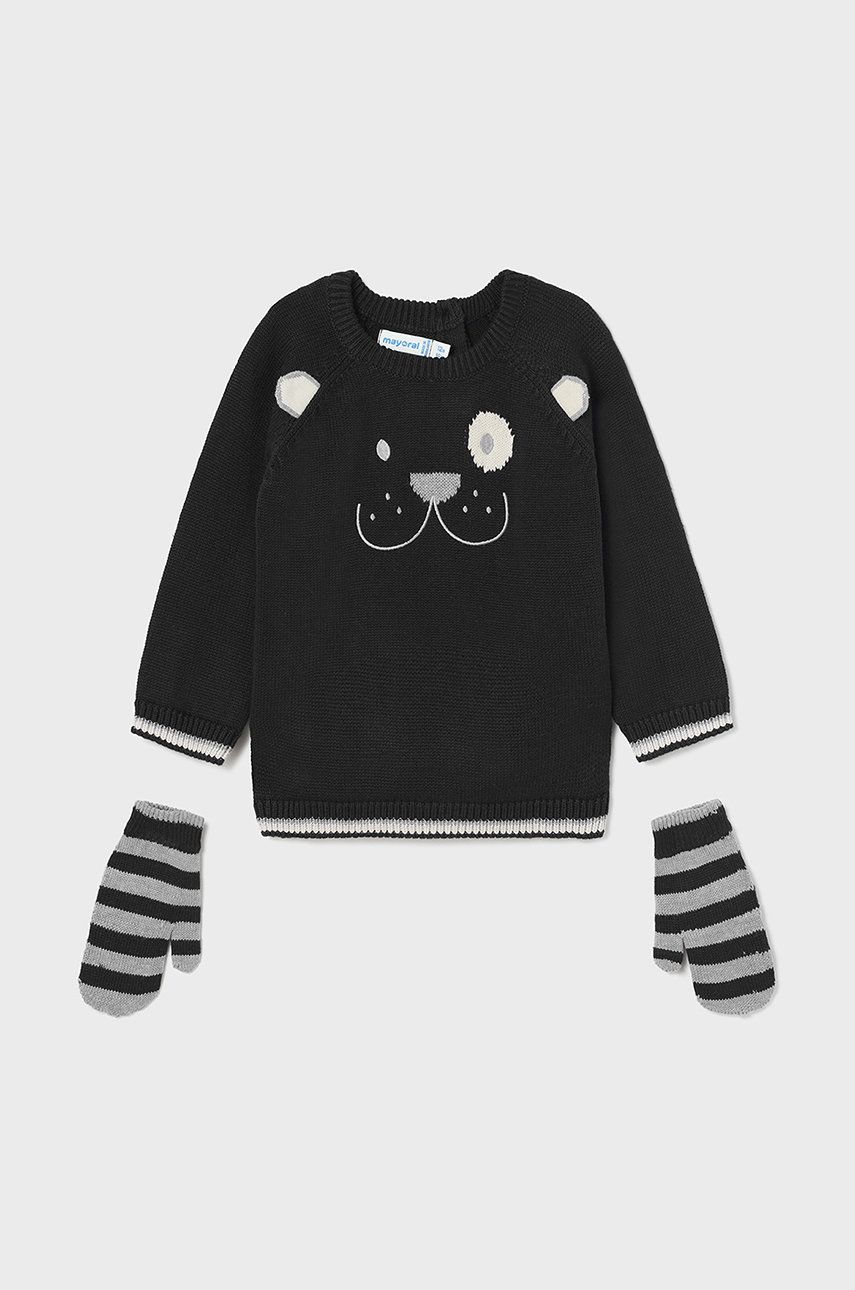 Mayoral sweter dziecięcy kolor granatowy lekki