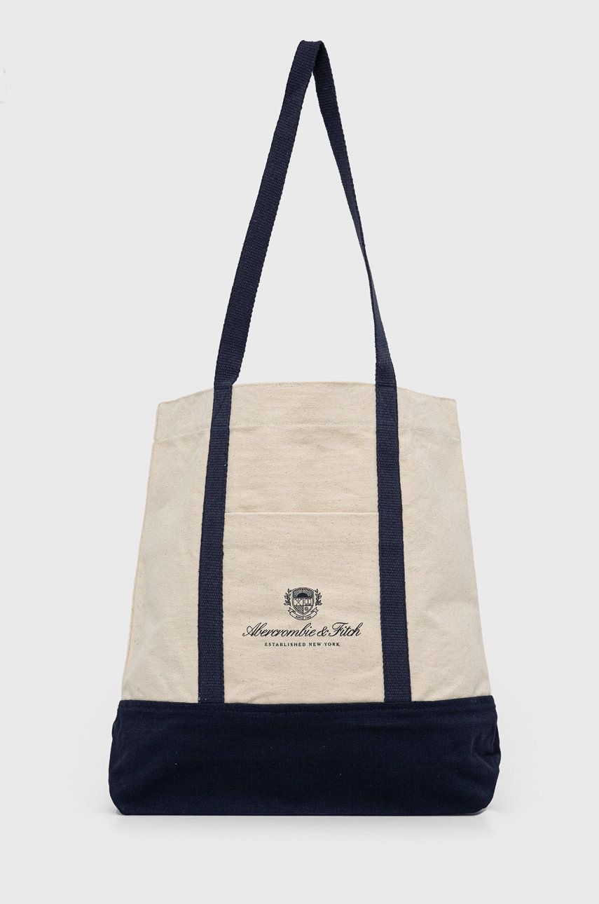Abercrombie & Fitch torba kolor granatowy
