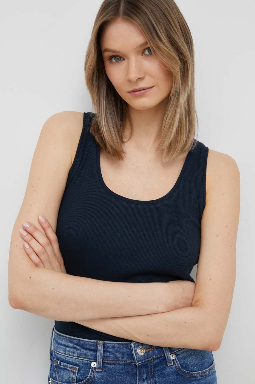 Pepe Jeans top Winona damski kolor granatowy