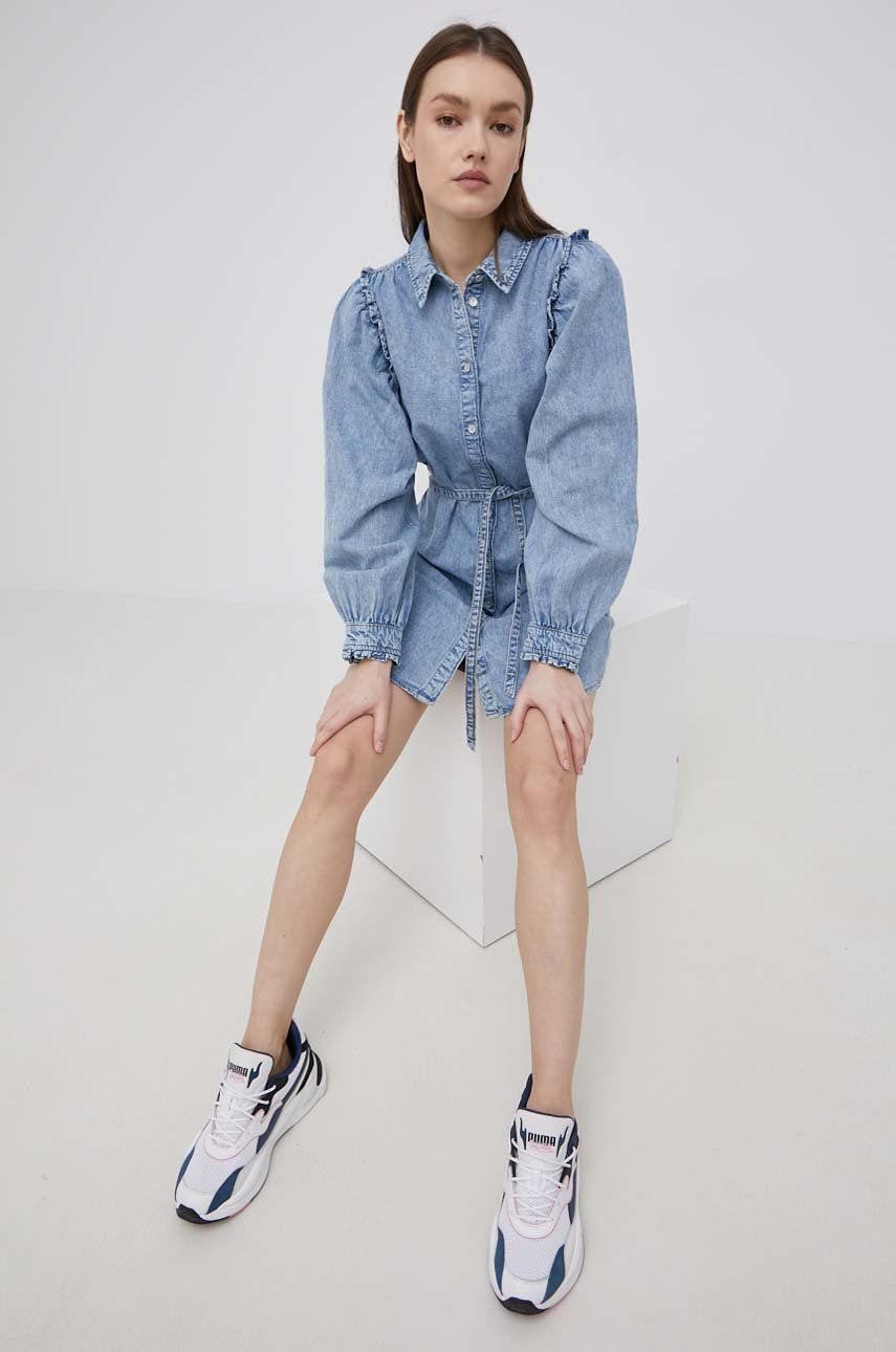 Only sukienka jeansowa mini prosta