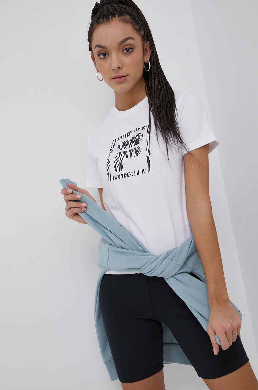 Fila t-shirt bawełniany kolor biały