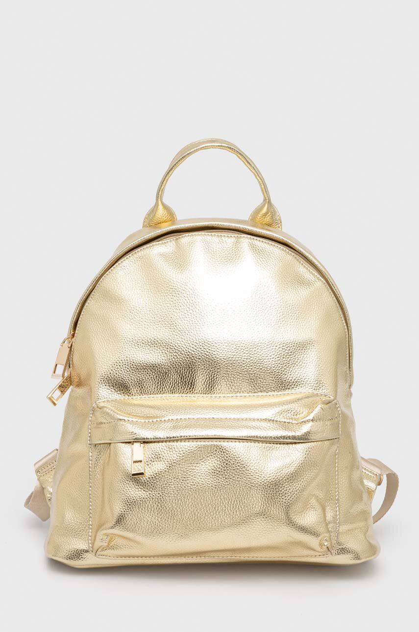 Answear Lab plecak damski kolor złoty duży gładki