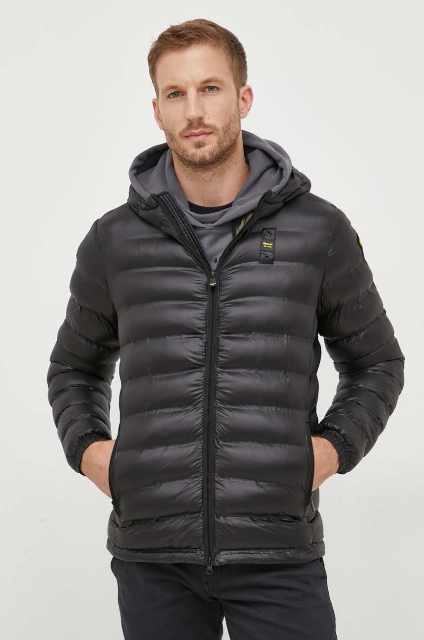 Blauer kurtka męska kolor czarny przejściowa