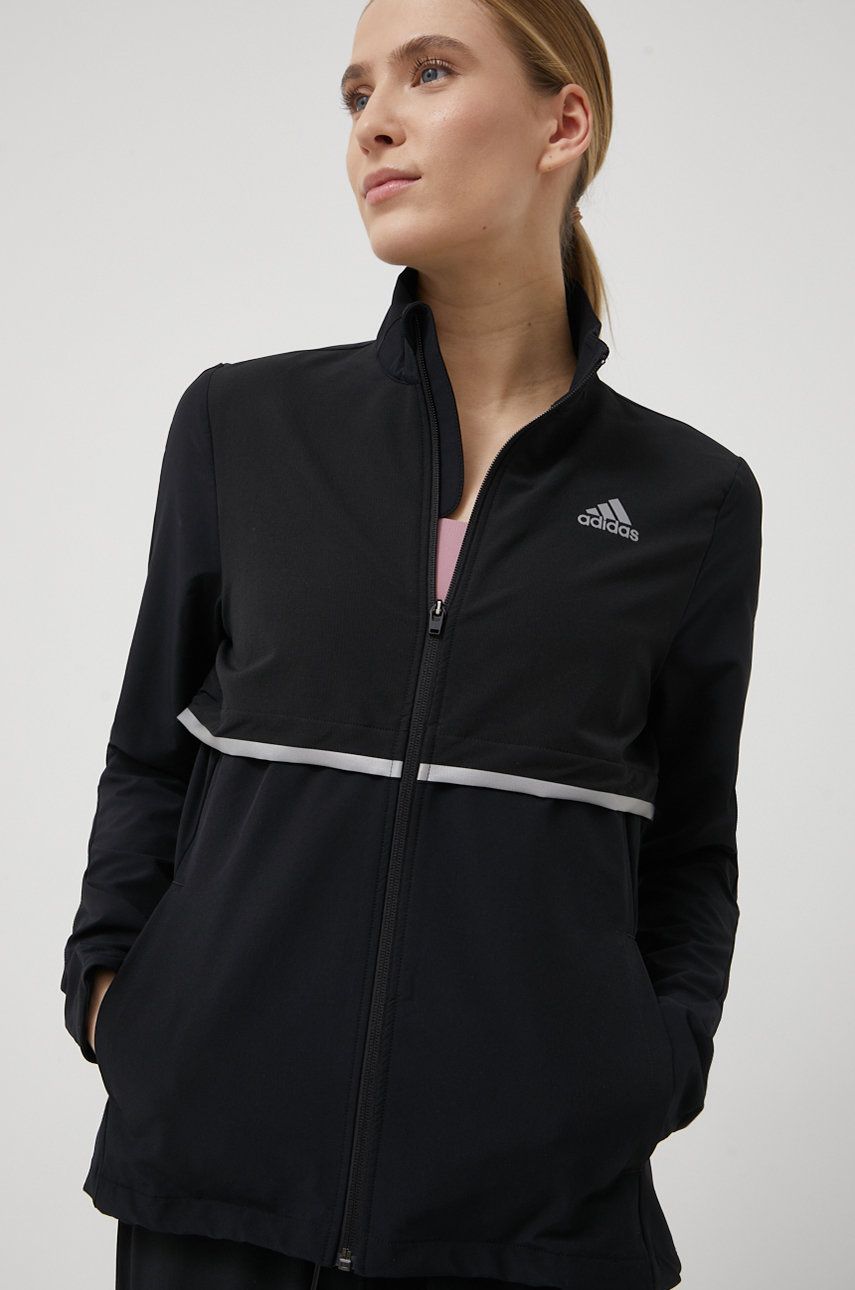 adidas Performance kurtka do biegania Own The Run GU3834 kolor czarny przejściowa