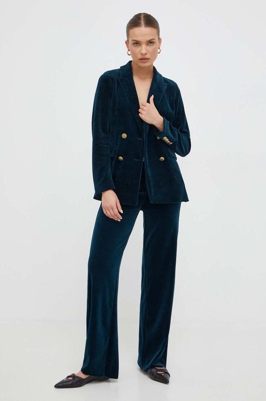 Marella marynarka kolor zielony jednorzędowa gładka