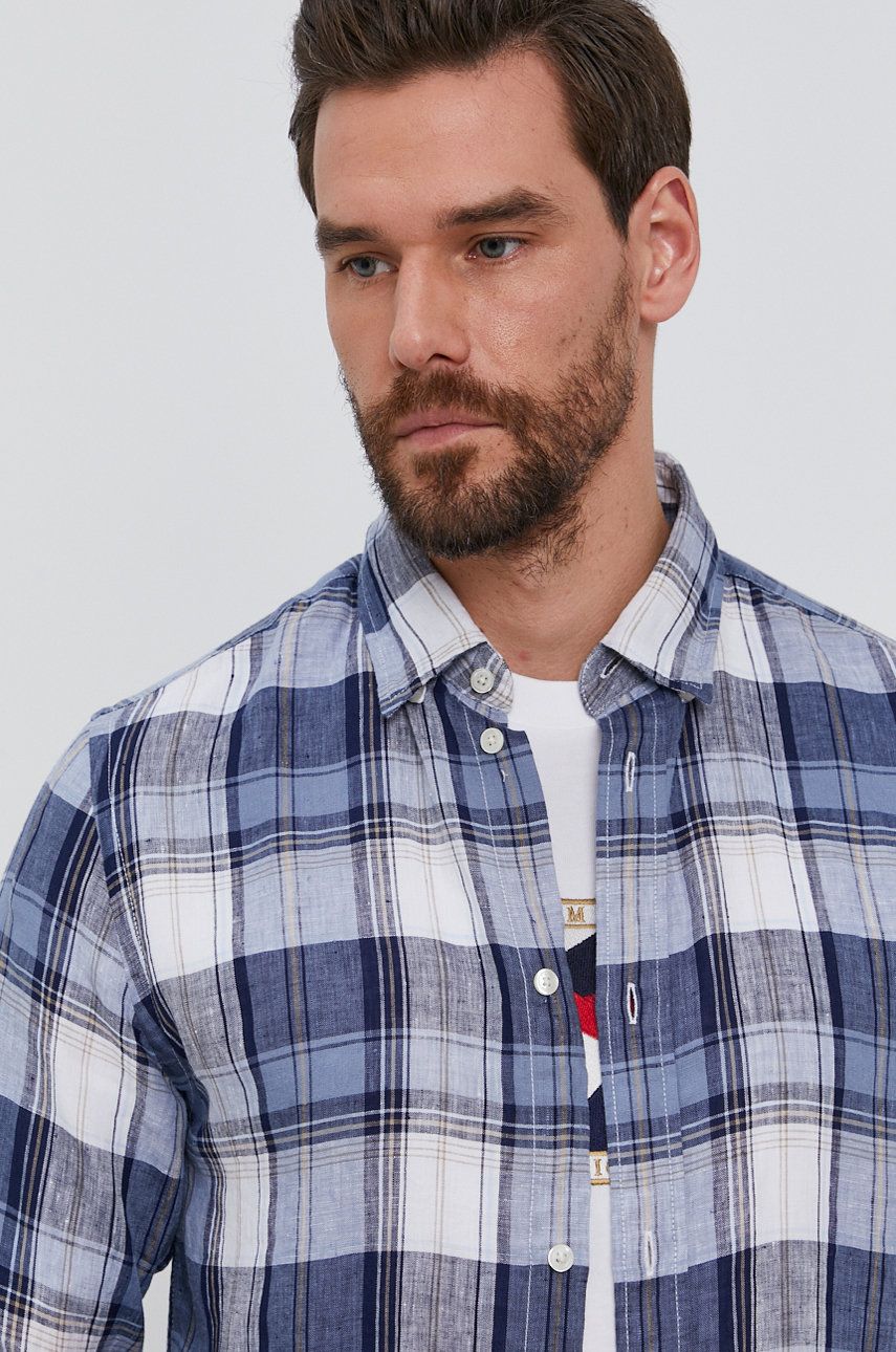 Tommy Hilfiger Koszula męska regular z kołnierzykiem button-down