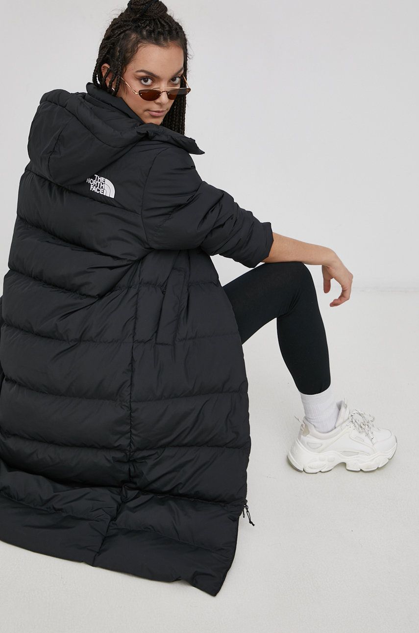The North Face Kurtka puchowa damska kolor czarny zimowa