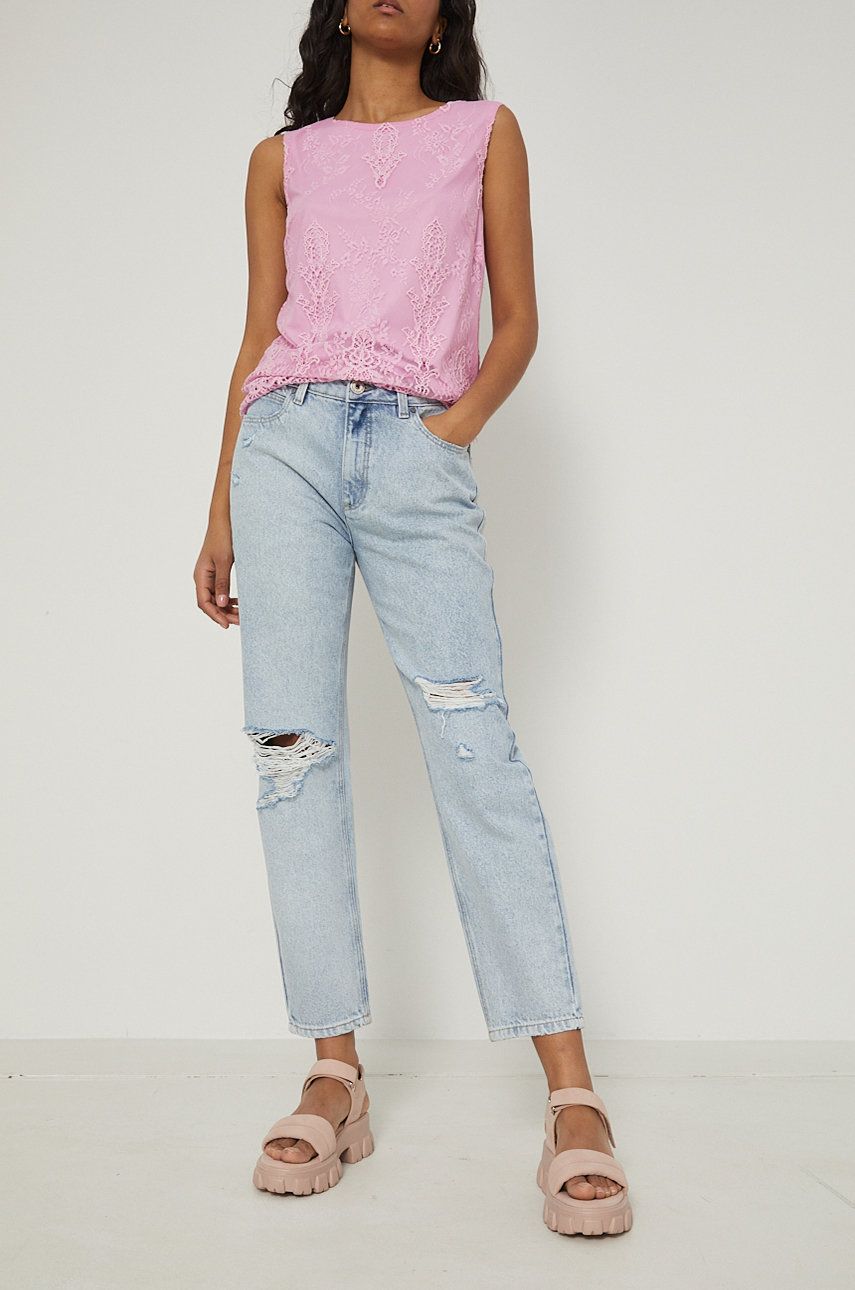 Medicine jeansy damskie high waist