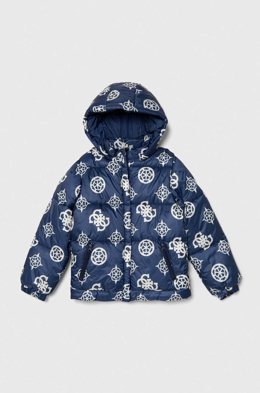 Guess kurtka dziecięca kolor granatowy
