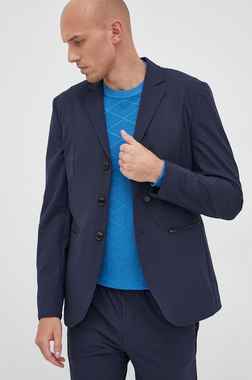 Sisley marynarka męska kolor granatowy