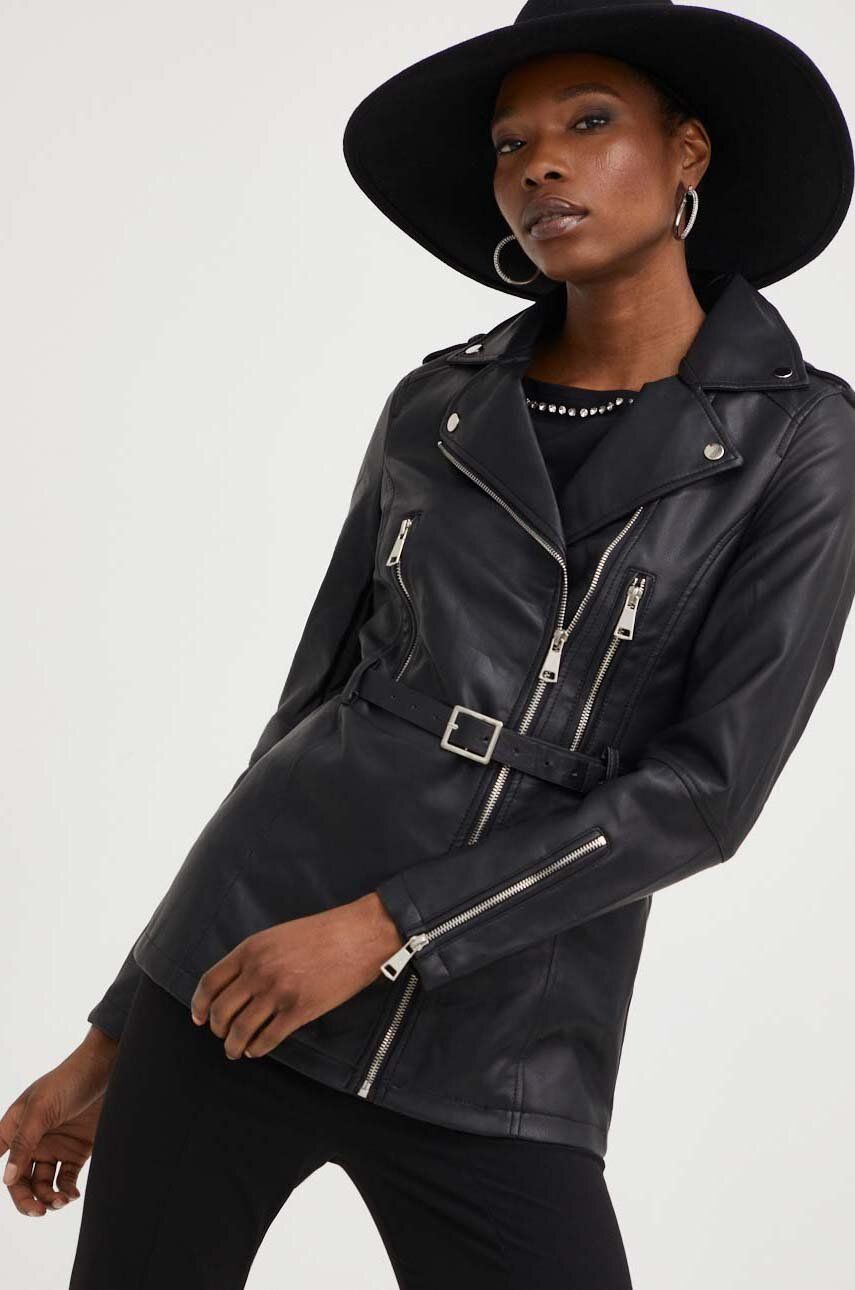 Answear Lab kurtka damska kolor czarny przejściowa