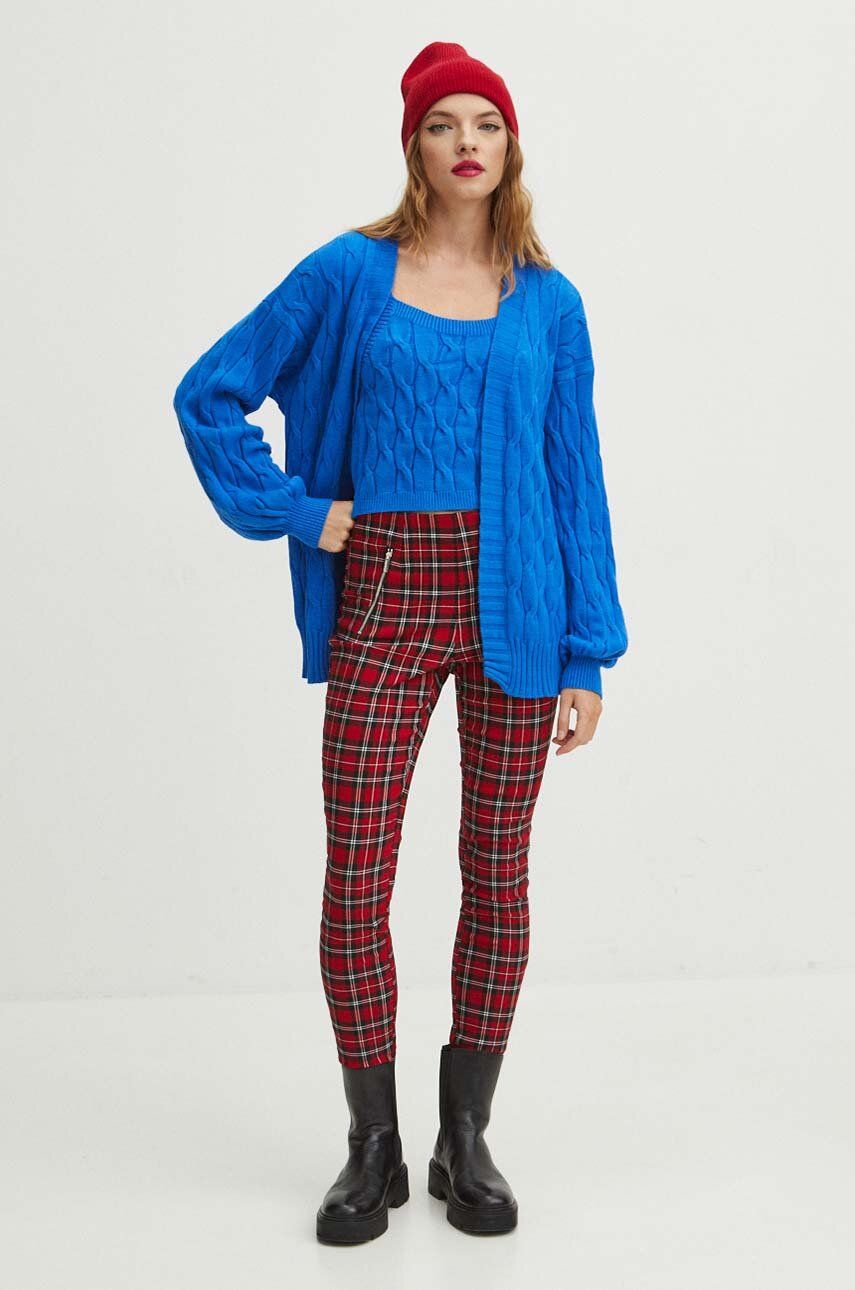 Medicine kardigan i top kolor niebieski