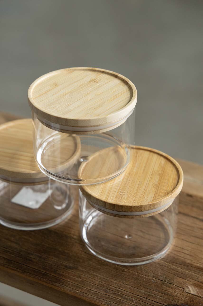 Answear Lab zestaw pojemników do przechowywania z pokrywkami 3-pack