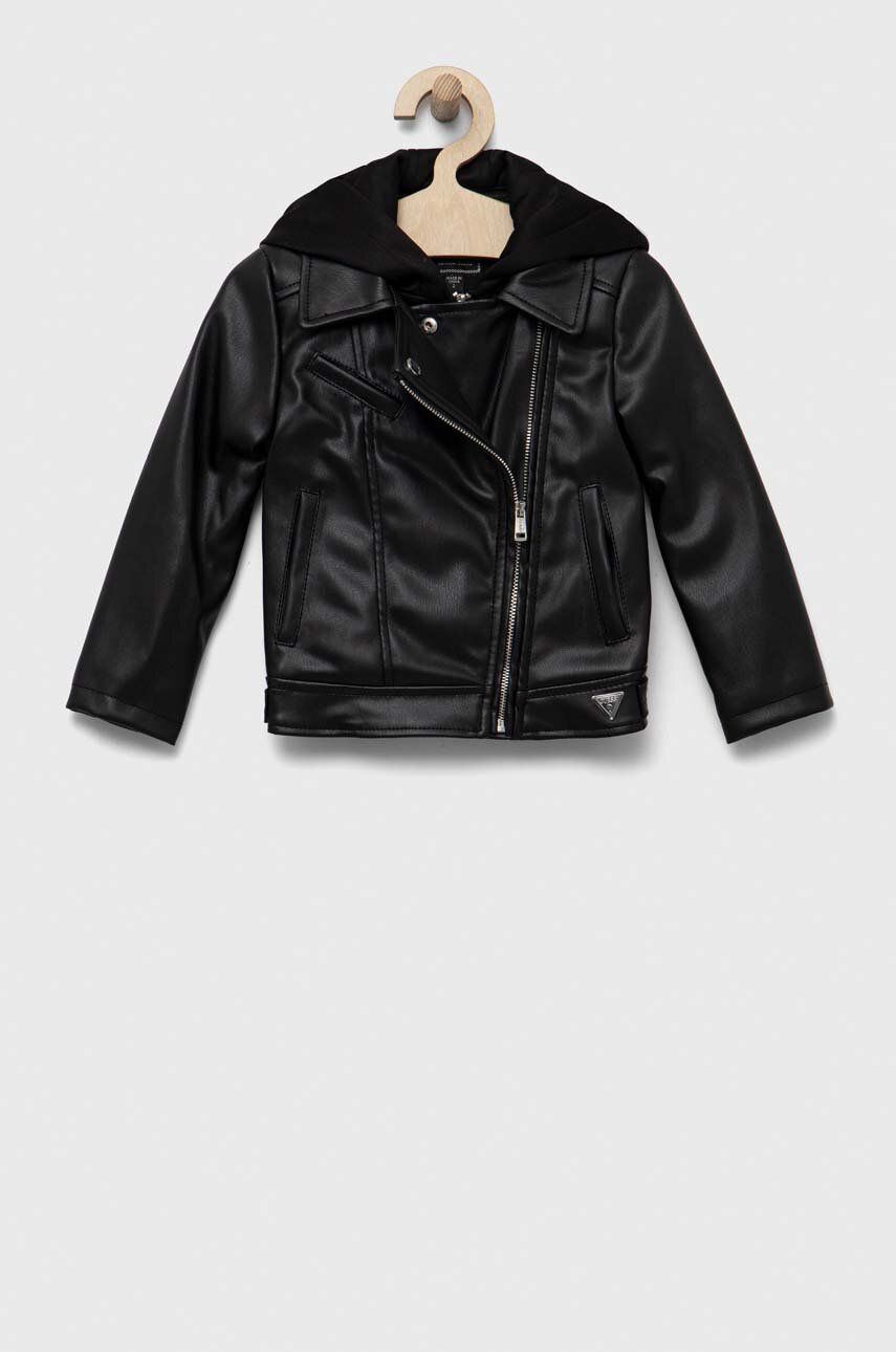 Guess kurtka dziecięca kolor czarny