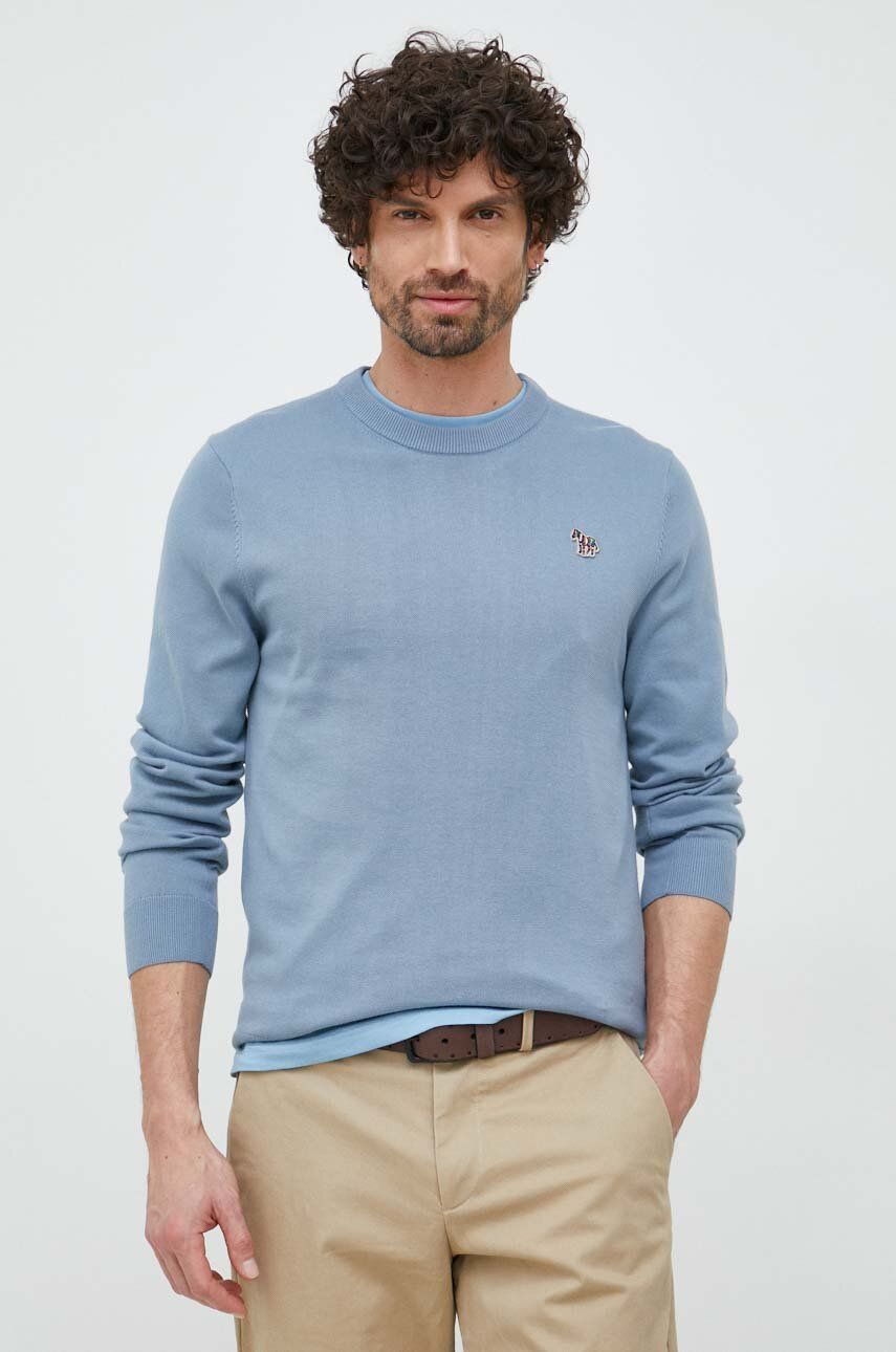PS Paul Smith sweter męski kolor niebieski lekki