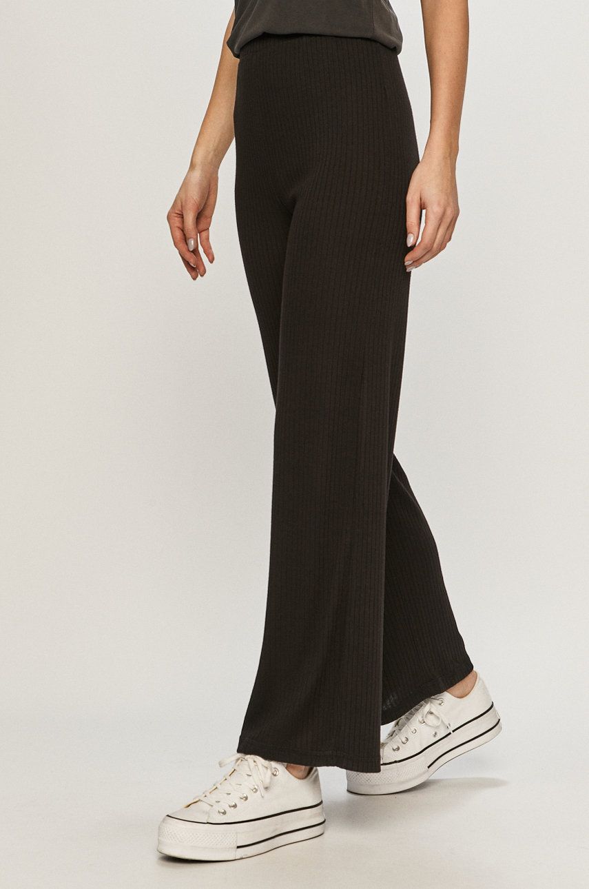 Pieces Spodnie damskie kolor czarny