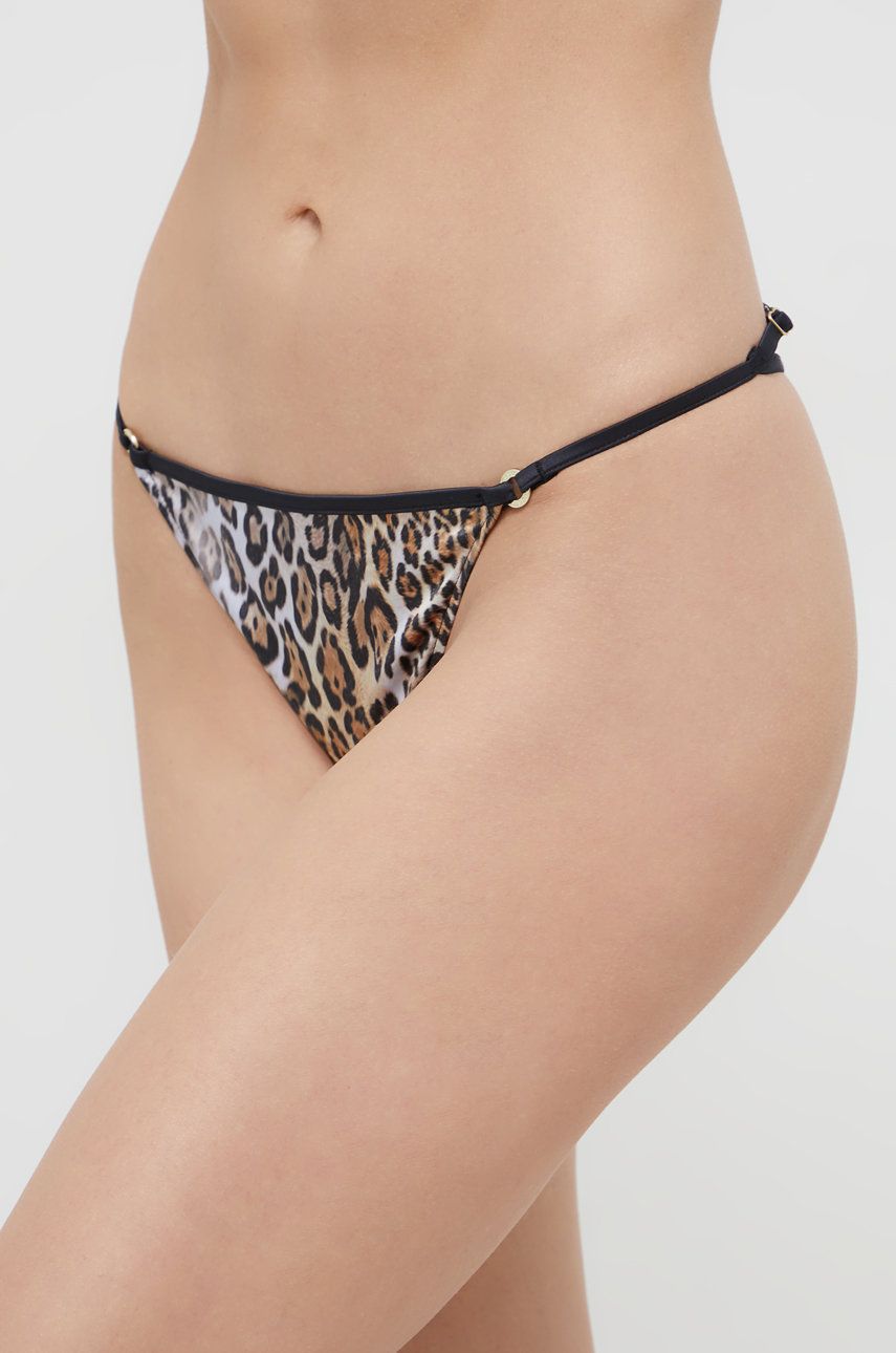 Guess Stringi kolor brązowy