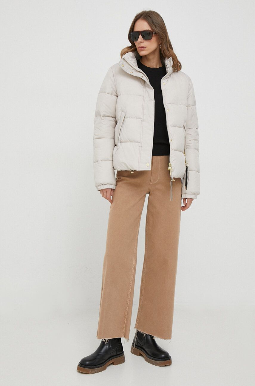 Joop! kurtka damska kolor beżowy zimowa