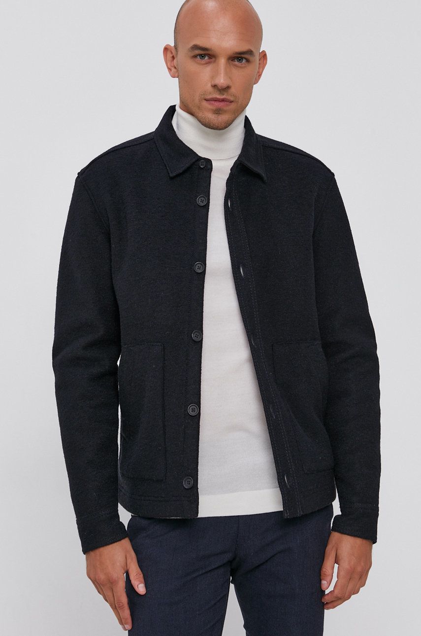 Drykorn Kurtka Rogal męska kolor granatowy przejściowa