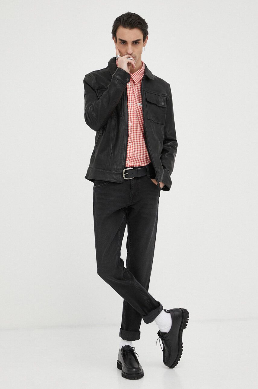 Mustang jeansy Style Oregon Tapered męskie kolor czarny