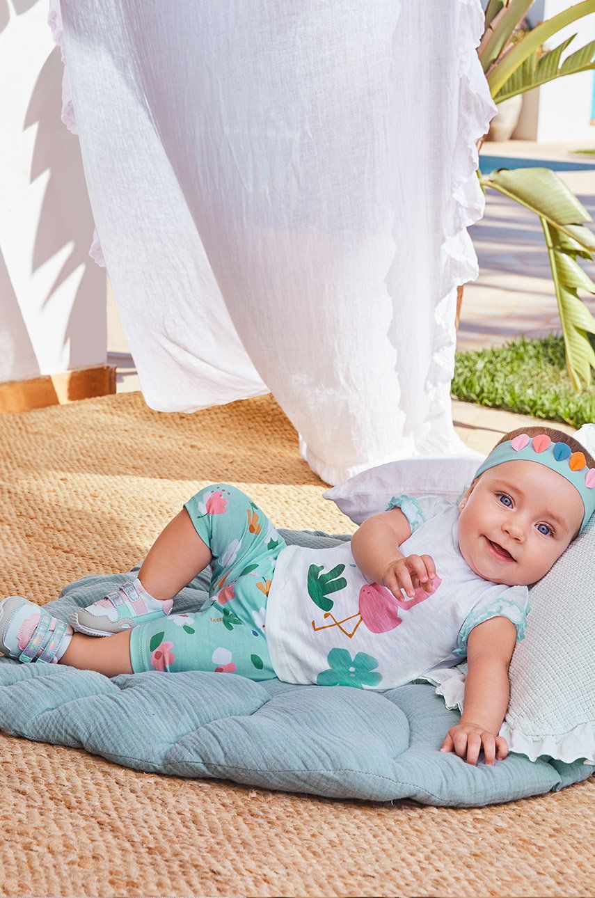 Mayoral Newborn komplet dziecięcy kolor turkusowy