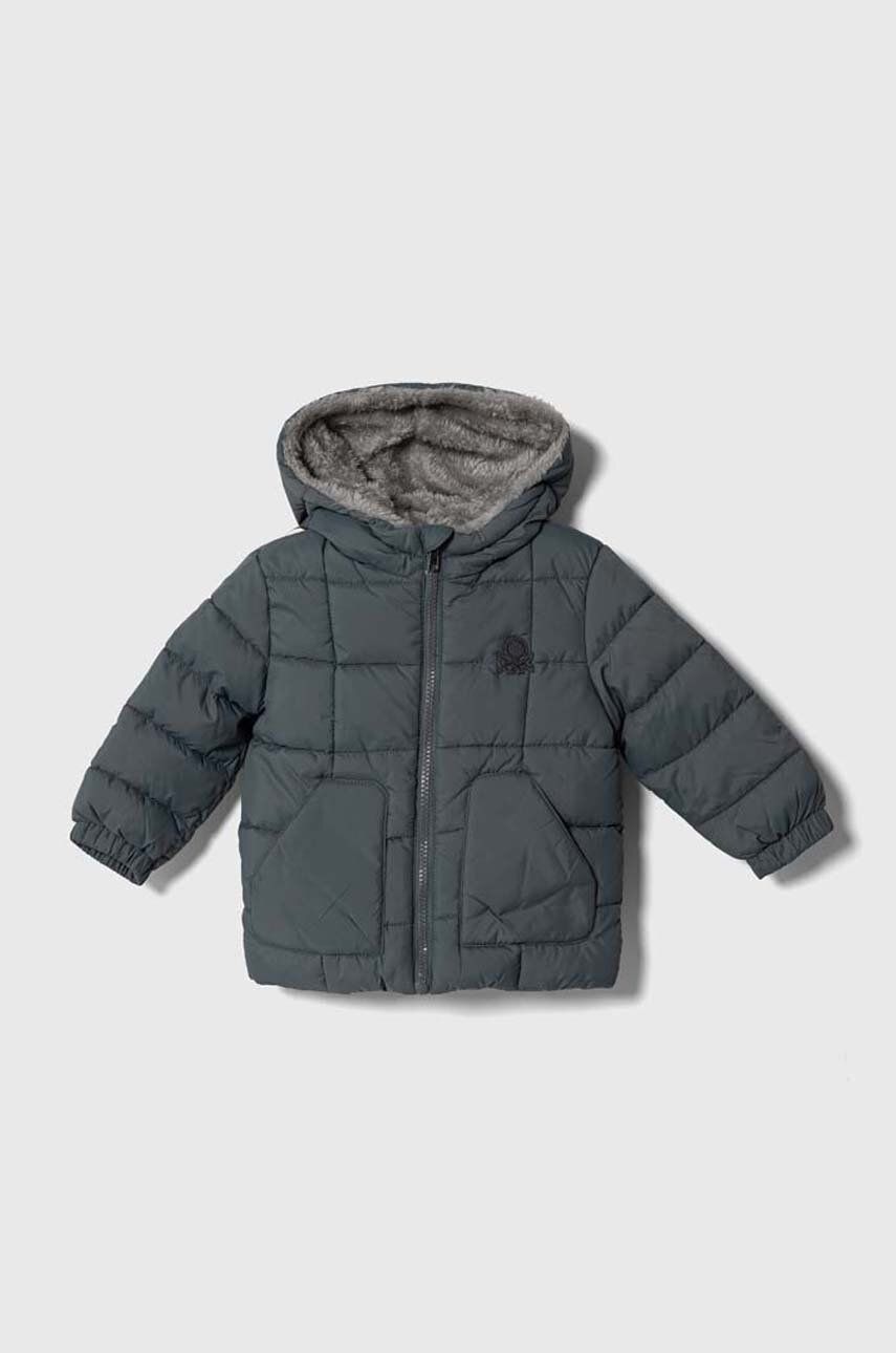 United Colors of Benetton kurtka dziecięca kolor szary