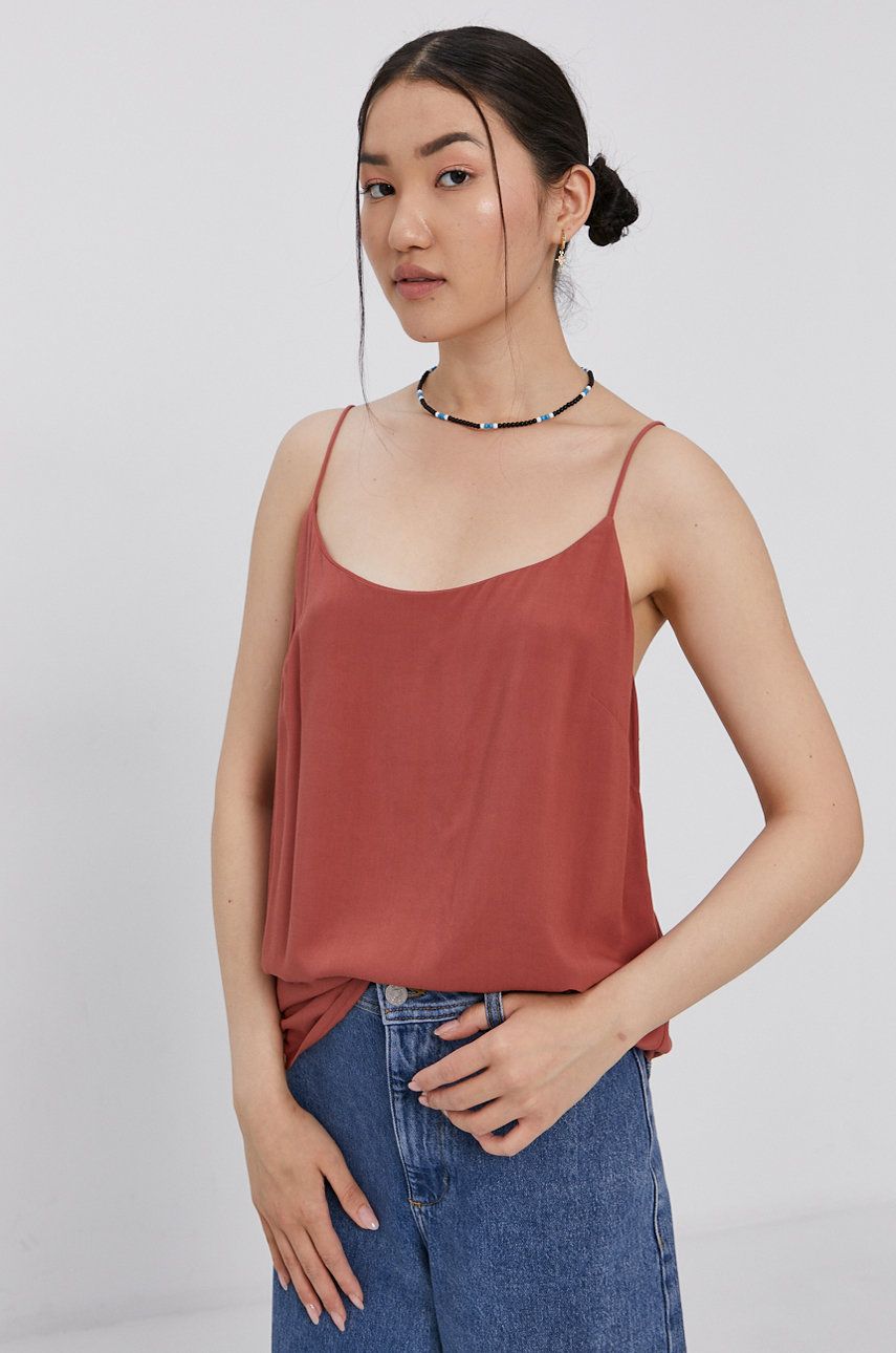 Superdry Top damski kolor pomarańczowy