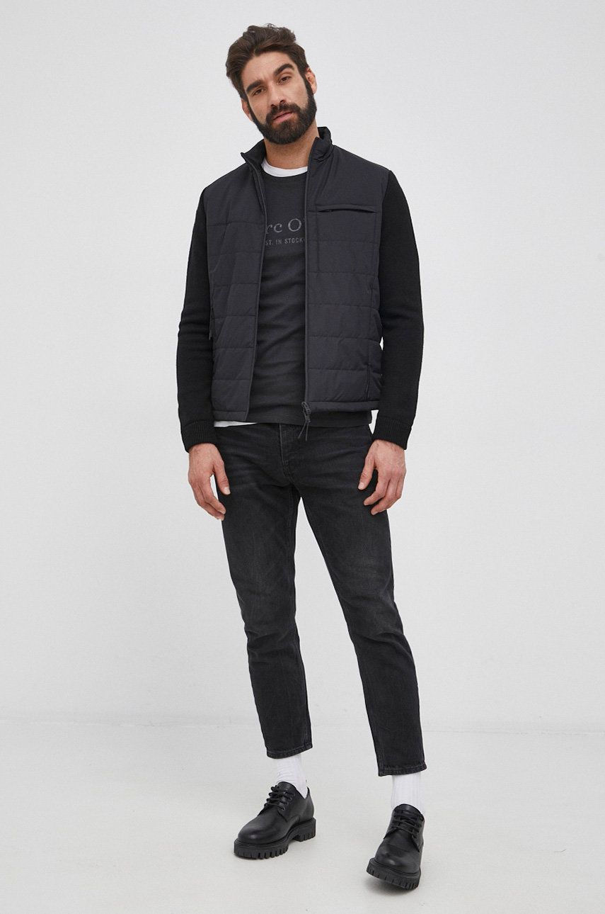Selected Homme Kurtka męska kolor czarny zimowa