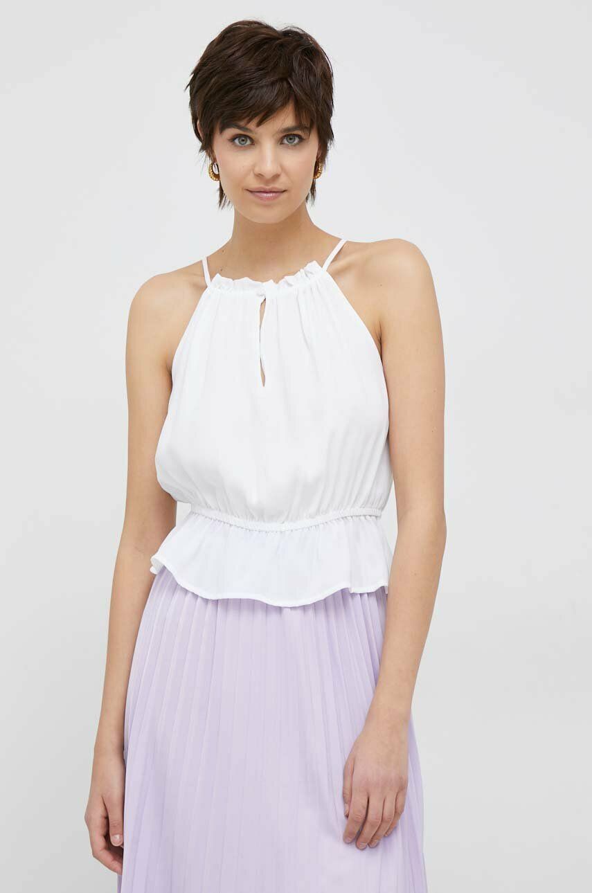 Pepe Jeans bluzka damska kolor biały gładka