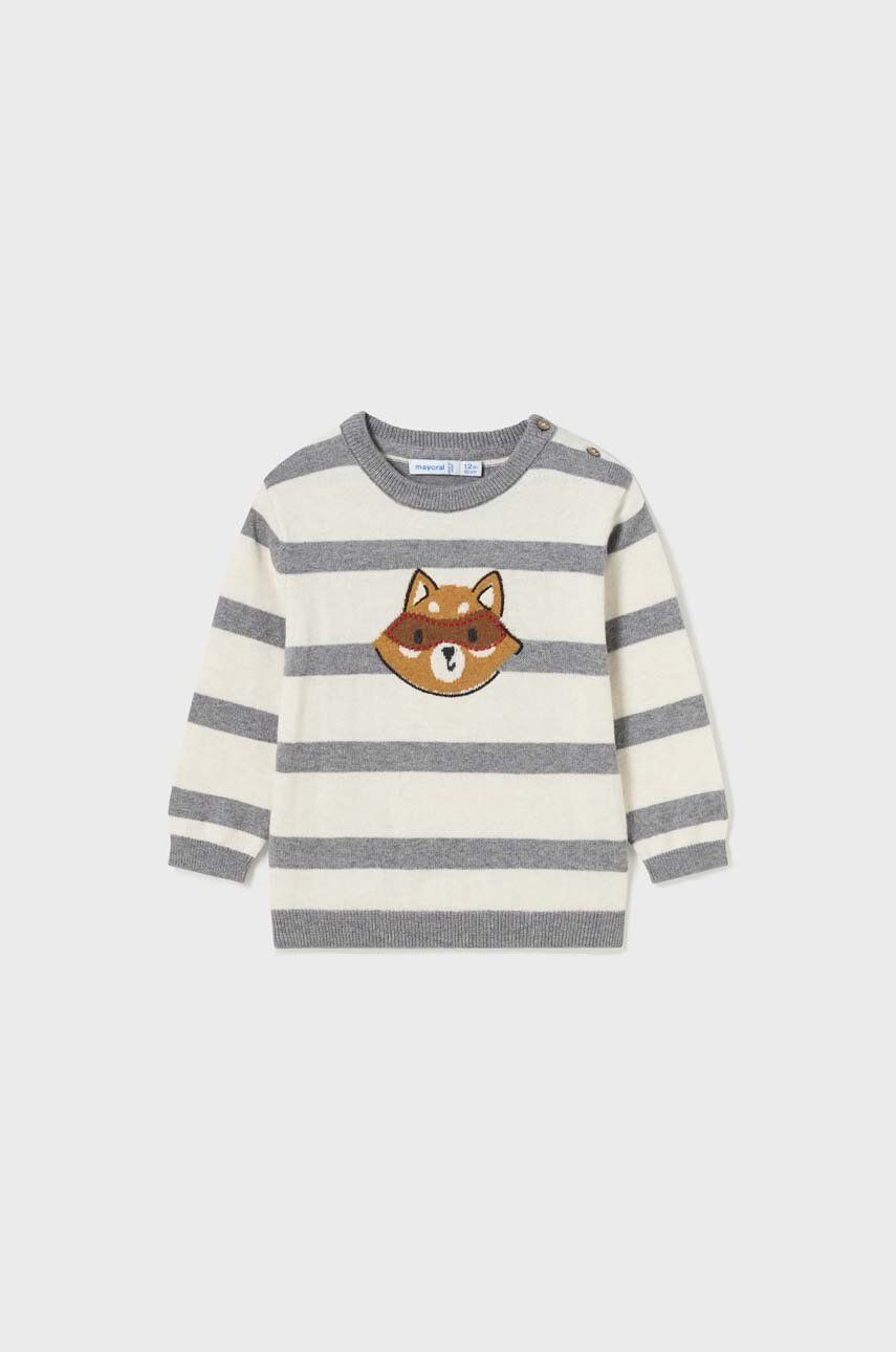 Mayoral sweter niemowlęcy kolor szary