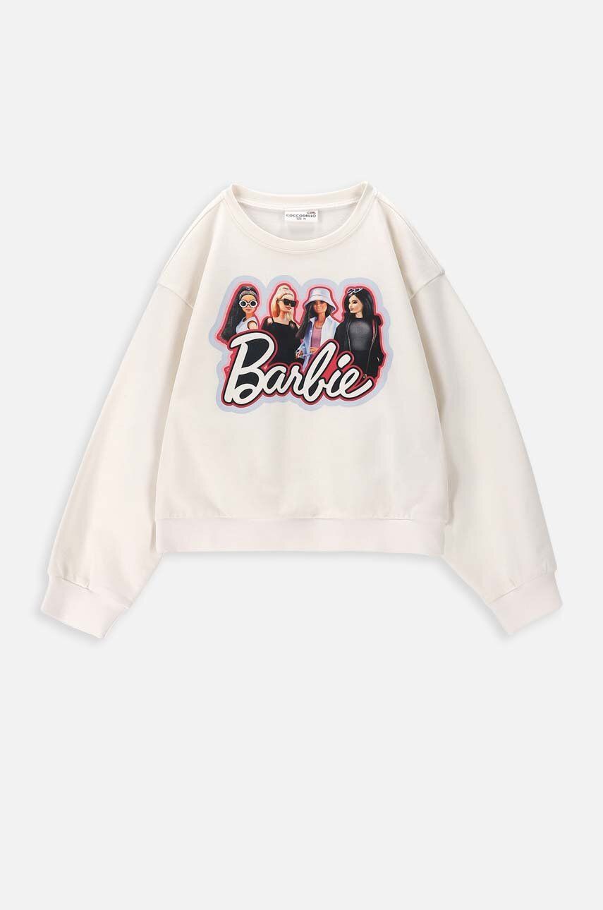 Coccodrillo bluza dziecięca kolor beżowy z nadrukiem