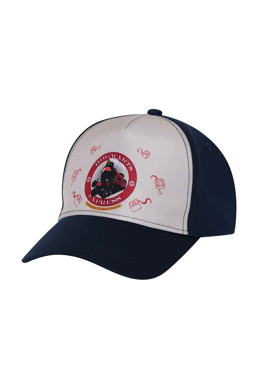 Lego czapka bawełniana dziecięca kolor granatowy z nadrukiem