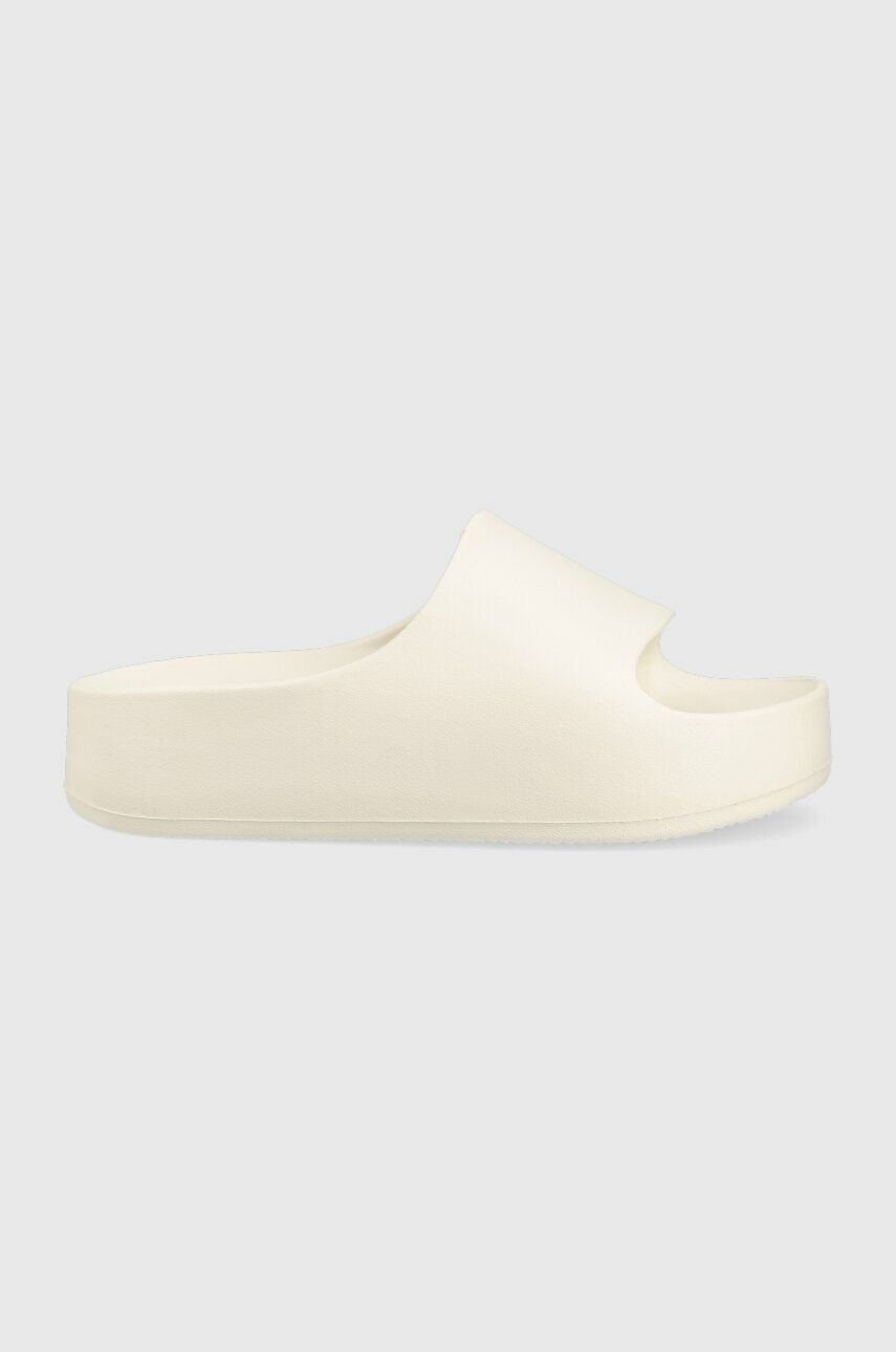 Steve Madden klapki Astro damskie kolor beżowy na platformie SM11002395