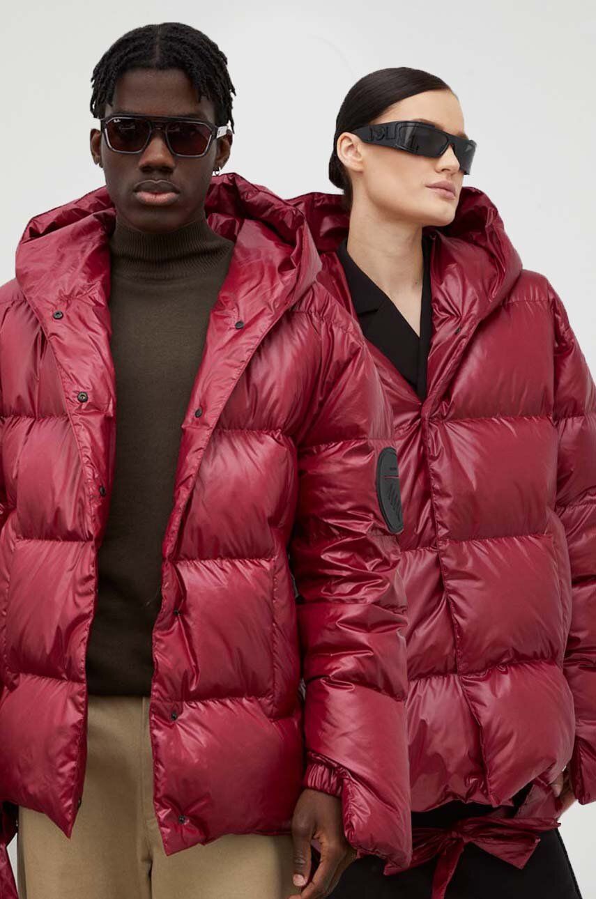 MMC STUDIO kurtka puchowa Jesso kolor bordowy zimowa oversize