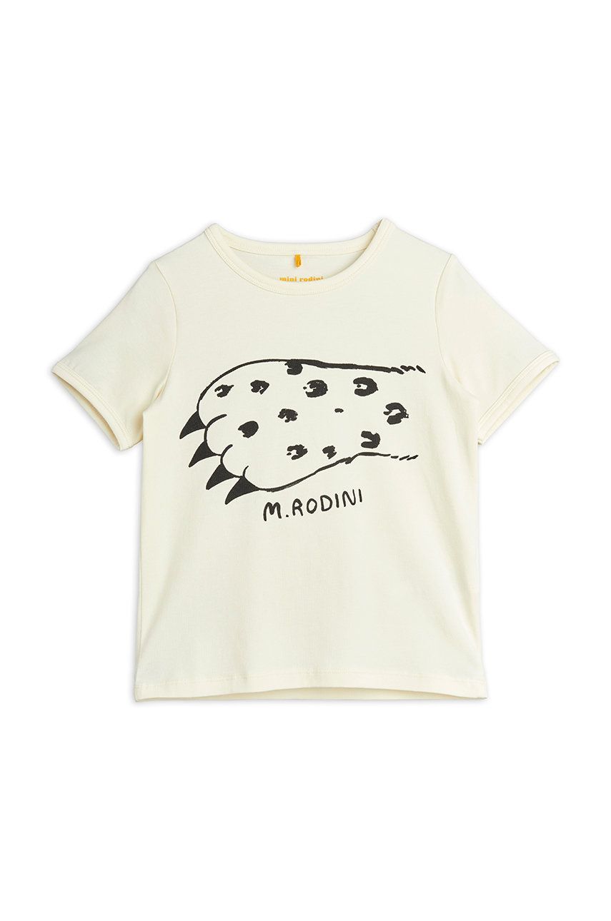 Mini Rodini t-shirt dziecięcy kolor biały z nadrukiem