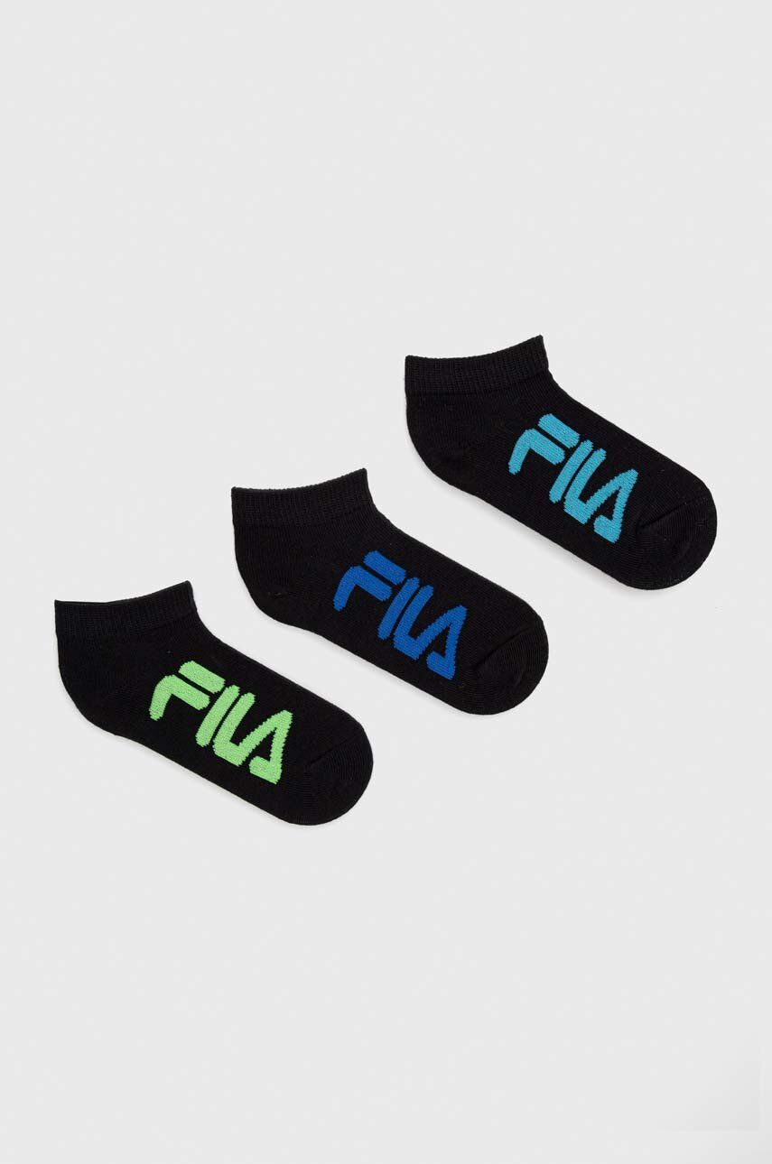 Fila skarpetki dziecięce 3-pack kolor czarny