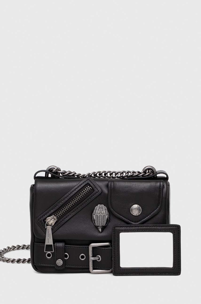 Kurt Geiger London torebka skórzana kolor czarny