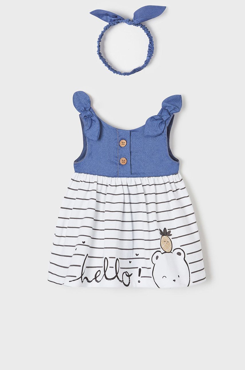 Mayoral Newborn sukienka dziecięca kolor czarny mini rozkloszowana