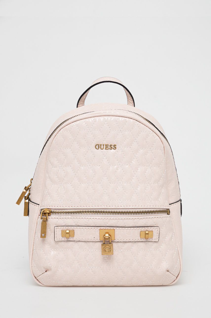 Guess plecak damski kolor czarny mały wzorzysty