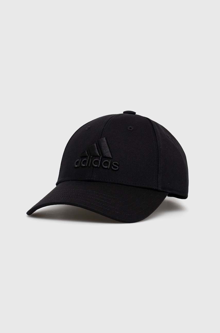 adidas Performance czapka z daszkiem kolor czarny z aplikacją