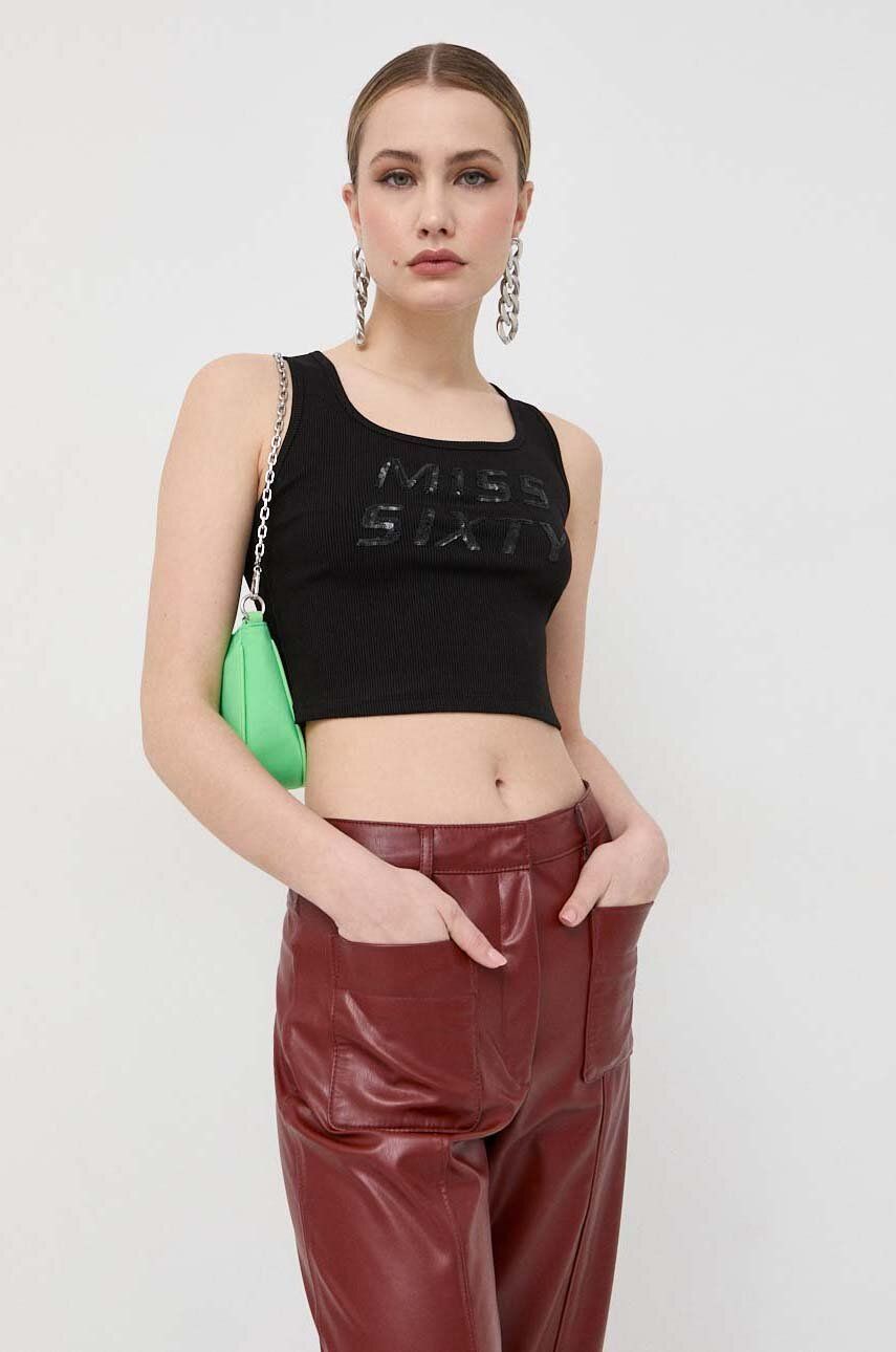 Miss Sixty top damski kolor czarny