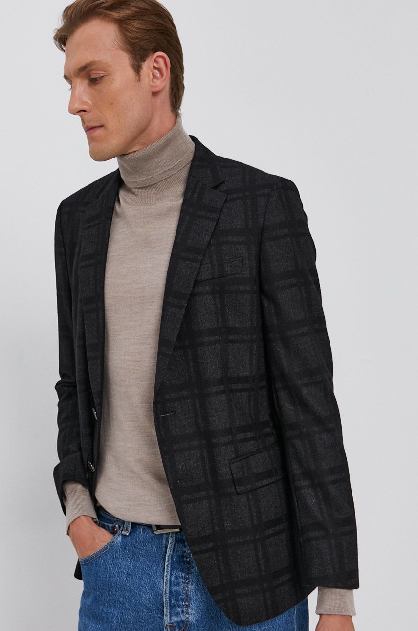 Boss Płaszcz 50458809 męska kolor czarny