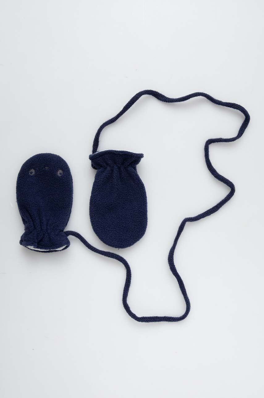 United Colors of Benetton rękawiczki niemowlęce kolor granatowy